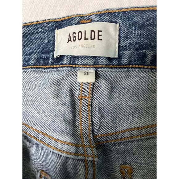 Agolde denim cargo Shorts size 26 - Picture 3 of 7